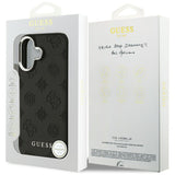 Husa MagSafe pentru Apple iPhone 17, Guess, Peony Hot Stamp Script