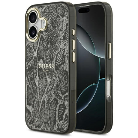 Husa MagSafe pentru Apple iPhone 17, Guess, Python Pattern