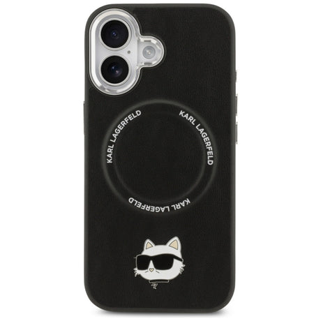 Husa MagSafe pentru Apple iPhone 17, Karl Lagerfeld, Choupette Pin - Neagra - NotebookGsm