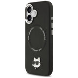 Husa MagSafe pentru Apple iPhone 17, Karl Lagerfeld, Choupette Pin - Neagra - NotebookGsm