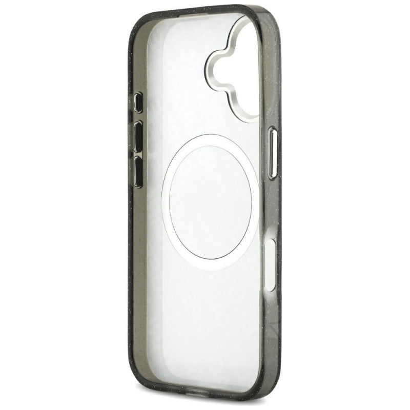 Husa MagSafe pentru Apple iPhone 17, Karl Lagerfeld, Glitter Karl &amp; Choupette Head