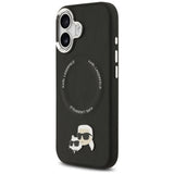 Husa MagSafe pentru Apple iPhone 17, Karl Lagerfeld, Karl &amp; Choupette Pins - Neagra - NotebookGsm