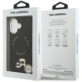Husa MagSafe pentru Apple iPhone 17, Karl Lagerfeld, Karl &amp; Choupette Pins - Neagra - NotebookGsm