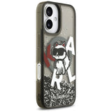 Husa MagSafe pentru Apple iPhone 17, Karl Lagerfeld, Liquid Glitter Logo Choupett