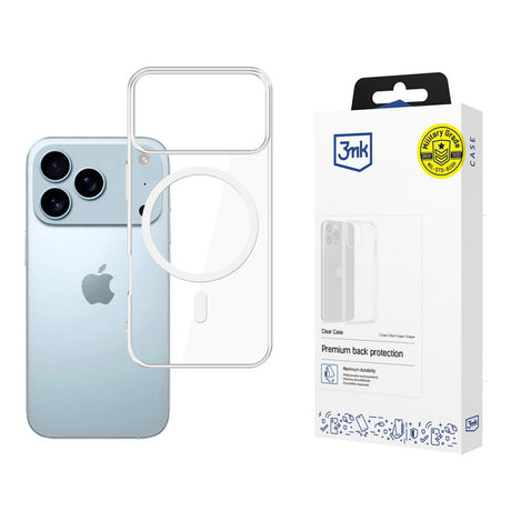Husa MagSafe pentru Apple iPhone 17 Pro, 3MK, Clear MagC