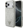 Husa MagSafe pentru Apple iPhone 17 Pro, Guess, Glitter Triangle Logo