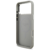 Husa MagSafe pentru Apple iPhone 17 Pro, Guess, Glitter Triangle Logo