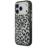 Husa MagSafe pentru Apple iPhone 17 Pro, Guess, Leopard Glitt