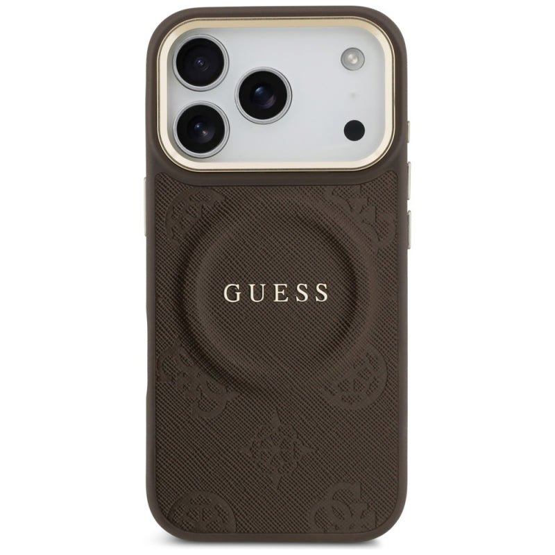 Husa MagSafe pentru Apple iPhone 17 Pro, Guess, Peony Hot Stamp