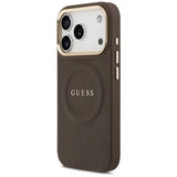 Husa MagSafe pentru Apple iPhone 17 Pro, Guess, Peony Hot Stamp