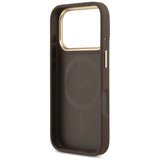 Husa MagSafe pentru Apple iPhone 17 Pro, Guess, Peony Hot Stamp