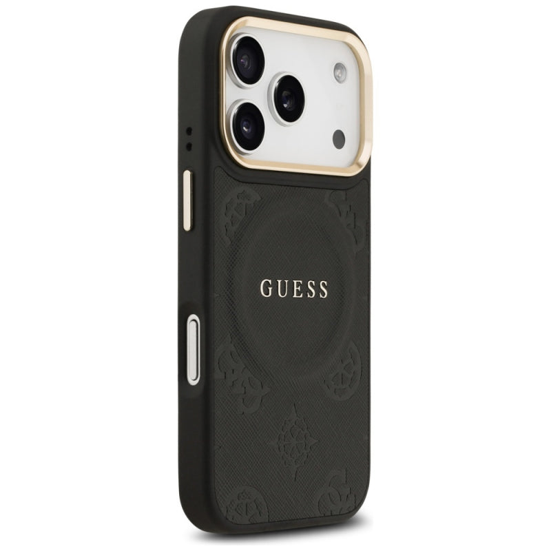 Husa MagSafe pentru Apple iPhone 17 Pro, Guess, Peony Hot Stamp