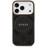 Husa MagSafe pentru Apple iPhone 17 Pro, Guess, Peony Hot Stamp