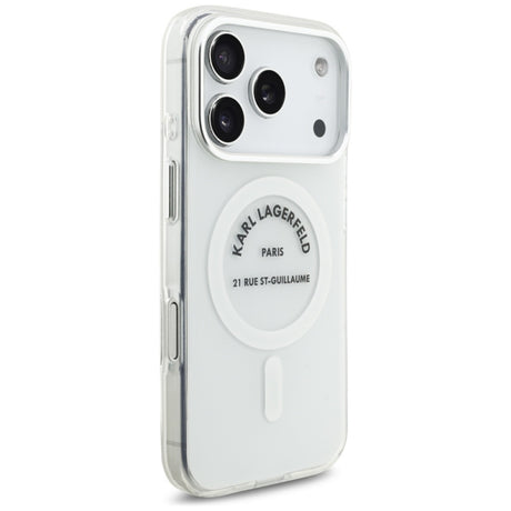 Husa MagSafe pentru Apple iPhone 17 Pro, Karl Lagerfeld, IML Logo RSG