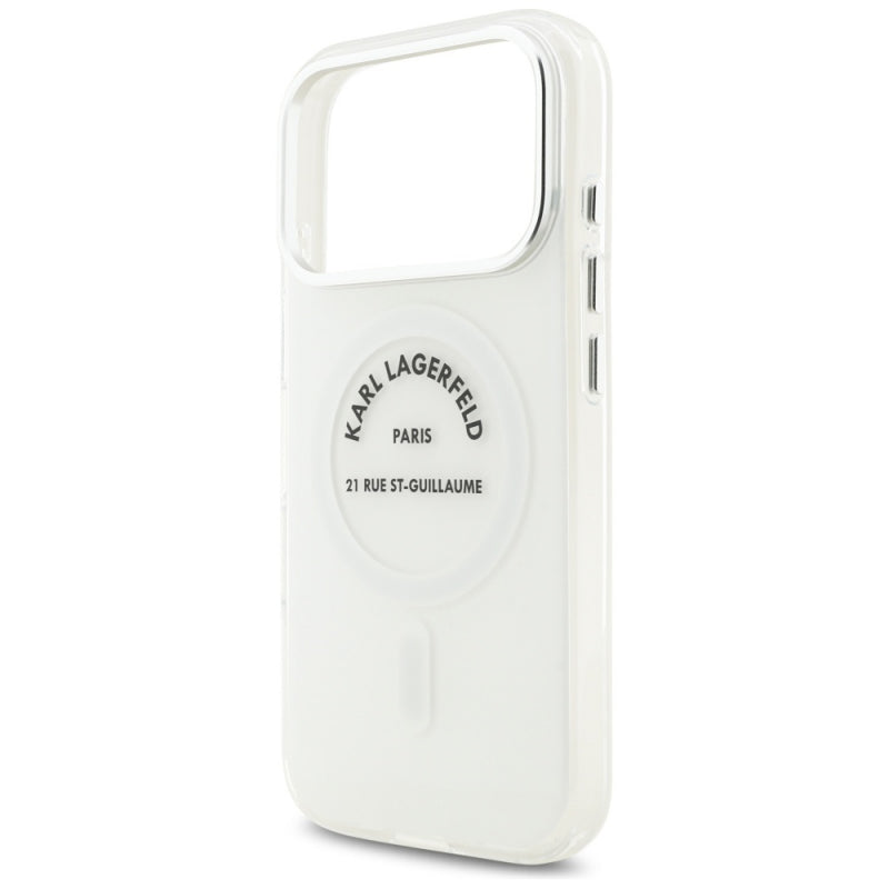Husa MagSafe pentru Apple iPhone 17 Pro, Karl Lagerfeld, IML Logo RSG