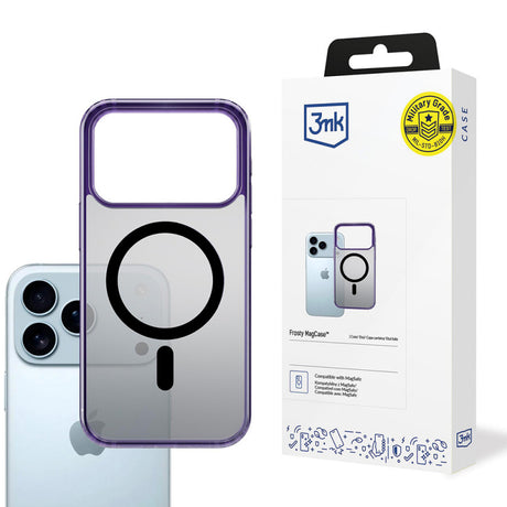 Husa MagSafe pentru Apple iPhone 17 Pro Max, 3MK, Frosty MagCase