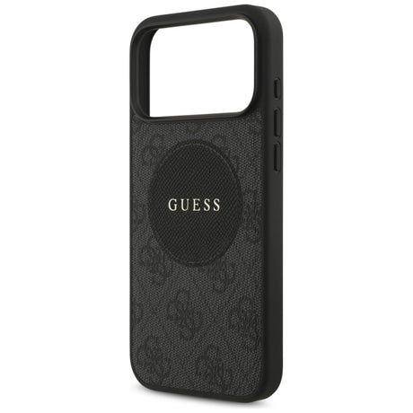 Husa MagSafe pentru Apple iPhone 17 Pro Max, Guess, 4G Circle Classic Logo - Neagra - NotebookGsm