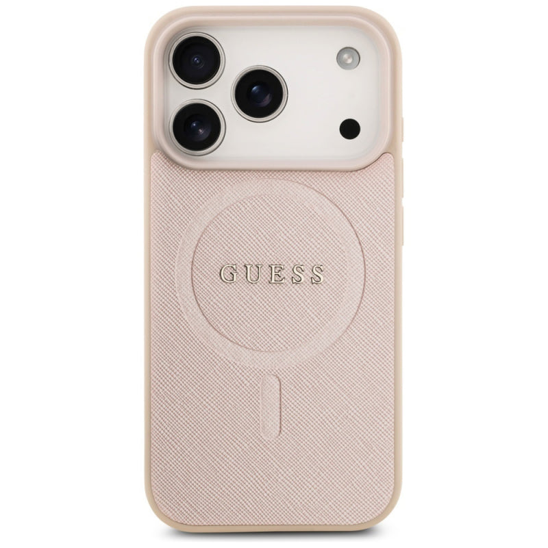 Husa MagSafe pentru Apple iPhone 17 Pro Max, Guess, Saffiano Classic Log