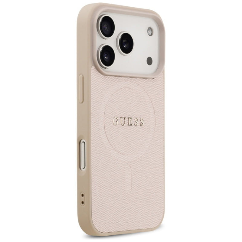 Husa MagSafe pentru Apple iPhone 17 Pro Max, Guess, Saffiano Classic Log