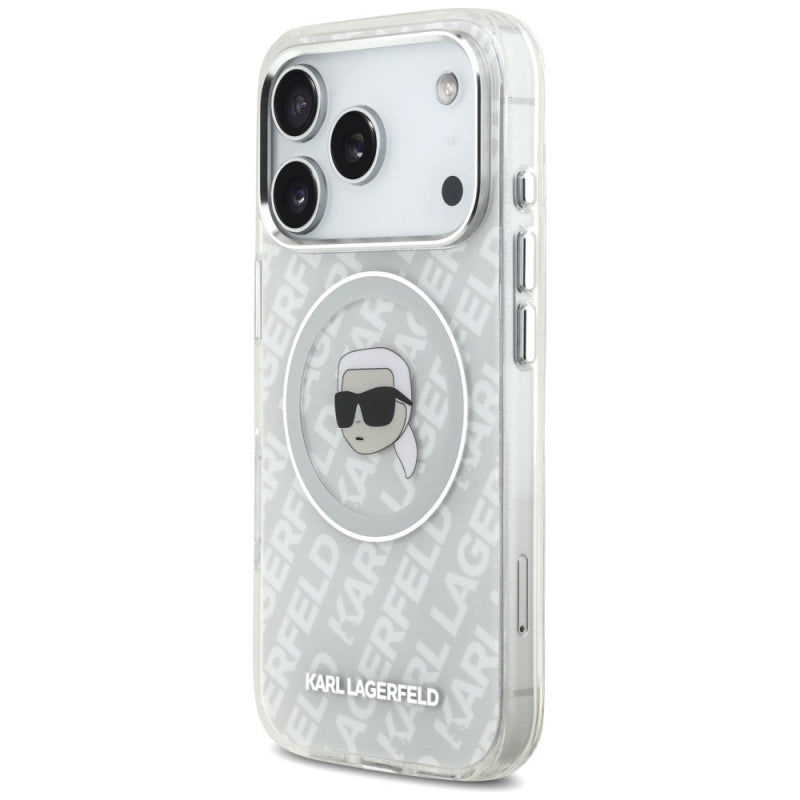 Husa MagSafe pentru Apple iPhone 17 Pro Max, Karl Lagerfeld, IML Karl`s Head