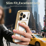 Husa MagSafe pentru Apple iPhone 17 Pro Max, Techsuit, Luxury Crystal