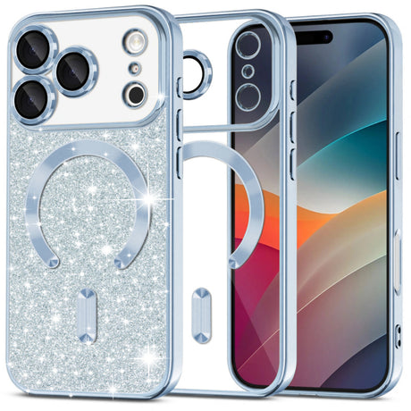 Husa MagSafe pentru Apple iPhone 17 Pro Max, Techsuit, Luxury Glitter