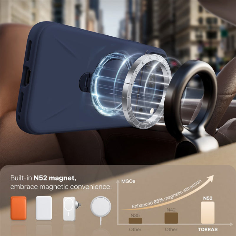 Husa MagSafe pentru Apple iPhone 17 Pro Max, Torras, QPRO Silicone