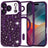 Husa MagSafe pentru Apple iPhone 17 Pro, Techsuit, Luxury Glitter, Mov Inchis