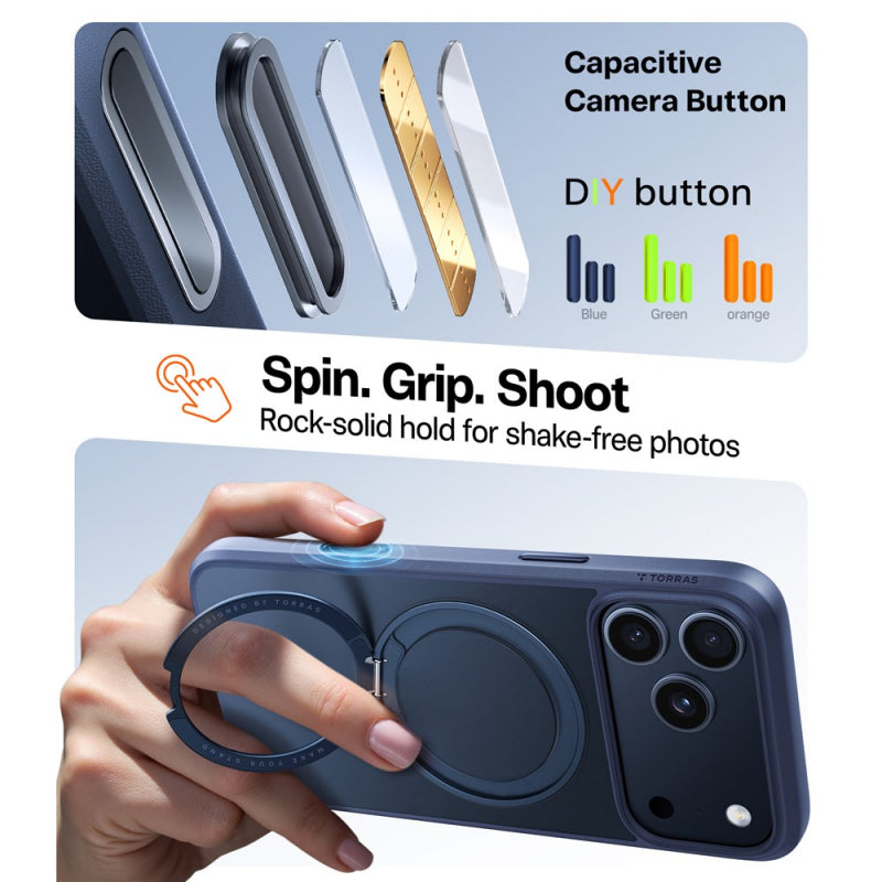 Husa MagSafe pentru Apple iPhone 17 Pro, Torras, Ostand Pro