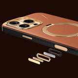 Husa MagSafe pentru Apple iPhone 17 Pro, Torras, QPRO Leathe