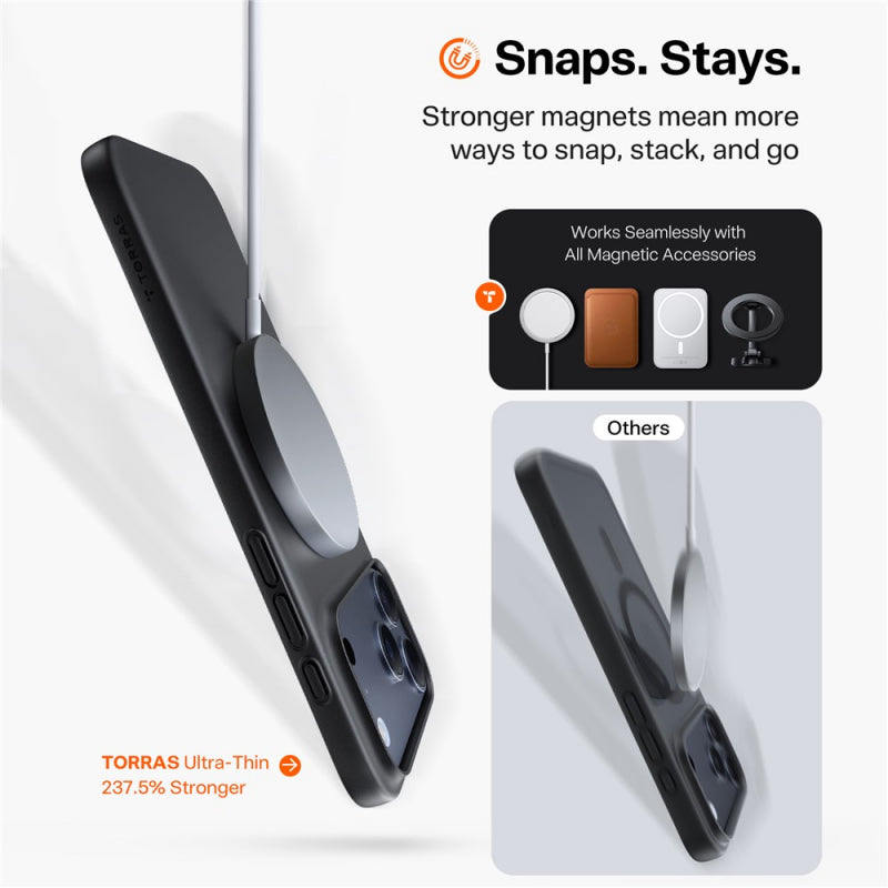 Husa MagSafe pentru Apple iPhone 17 Pro, Torras, SlimFit