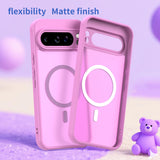 Husa MagSafe pentru Google Pixel 10 Pro, Techsuit, HaloFrost II - Roz - NotebookGsm