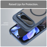 Husa MagSafe pentru Google Pixel 9 Pro, Techsuit, HaloFrost II, Bleumarin
