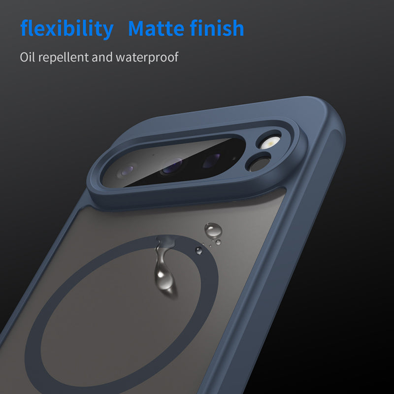 Husa MagSafe pentru Google Pixel 9 Pro, Techsuit, HaloFrost II, Bleumarin