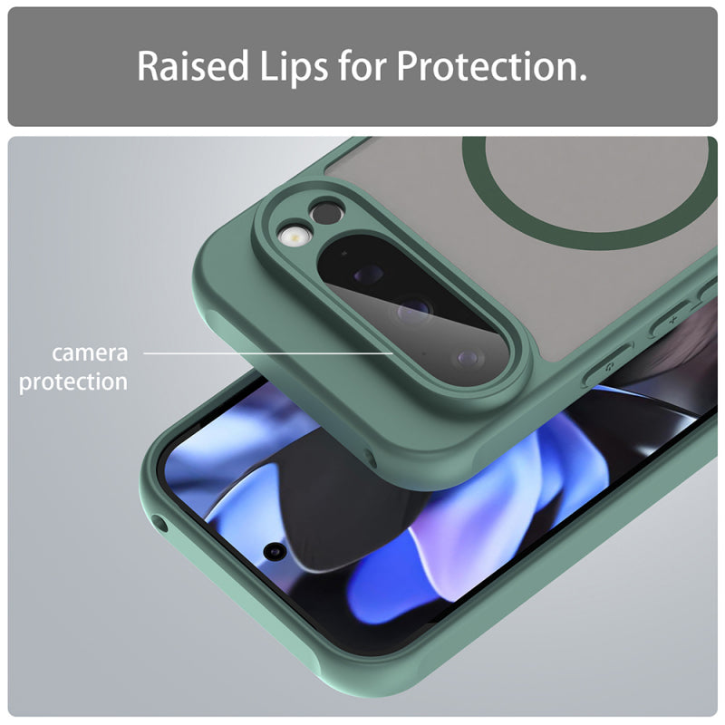 Husa MagSafe pentru Google Pixel 9 Pro, Techsuit, HaloFrost II, Verde