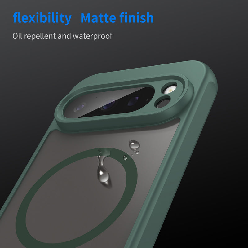 Husa MagSafe pentru Google Pixel 9 Pro, Techsuit, HaloFrost II, Verde