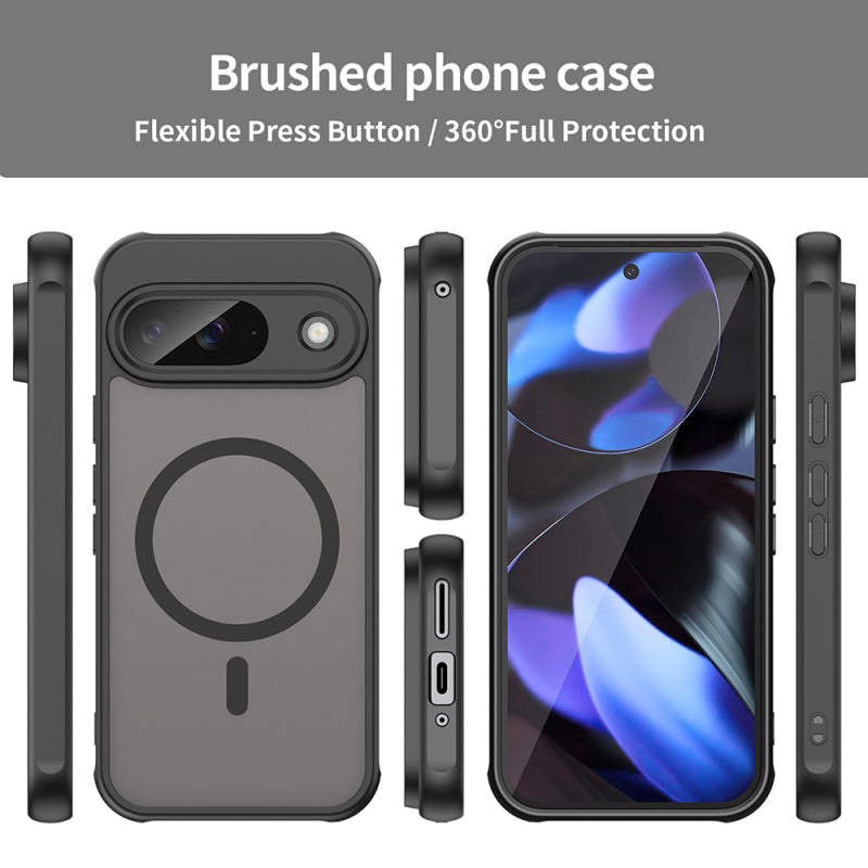 Husa MagSafe pentru Google Pixel 9, Techsuit, HaloFrost II, Neagra
