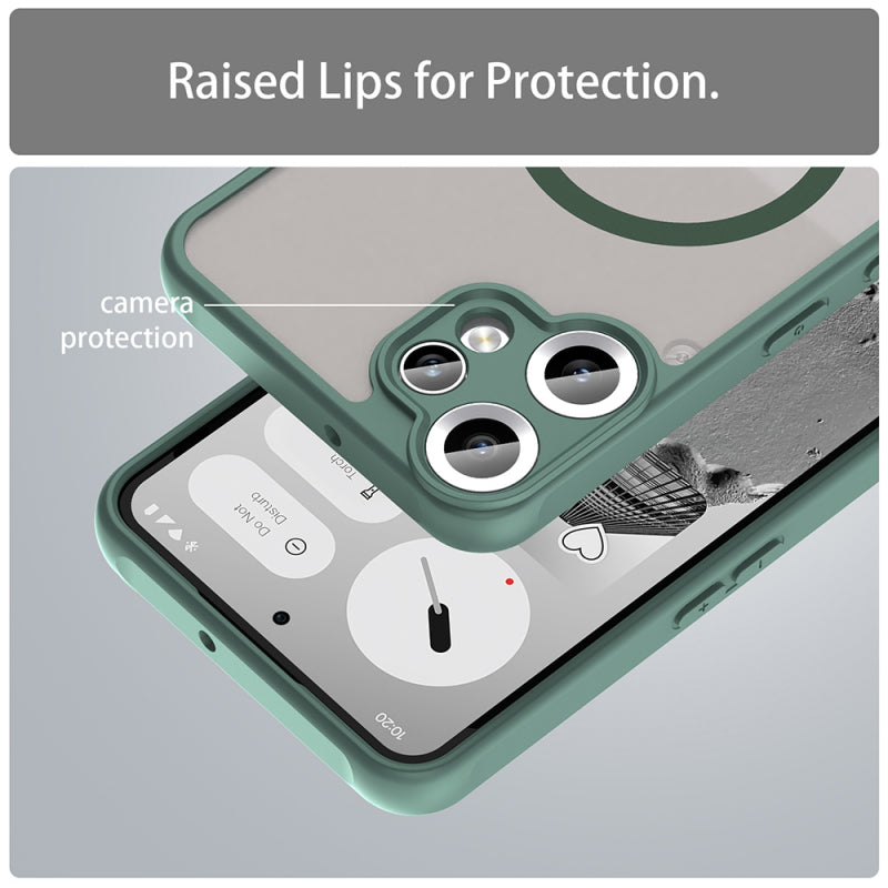 Husa MagSafe pentru Nothing CMF Phone 2 Pro, Techsuit, HaloFrost II, Verde