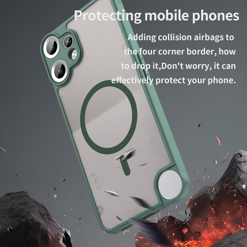 Husa MagSafe pentru Nothing CMF Phone 2 Pro, Techsuit, HaloFrost II, Verde