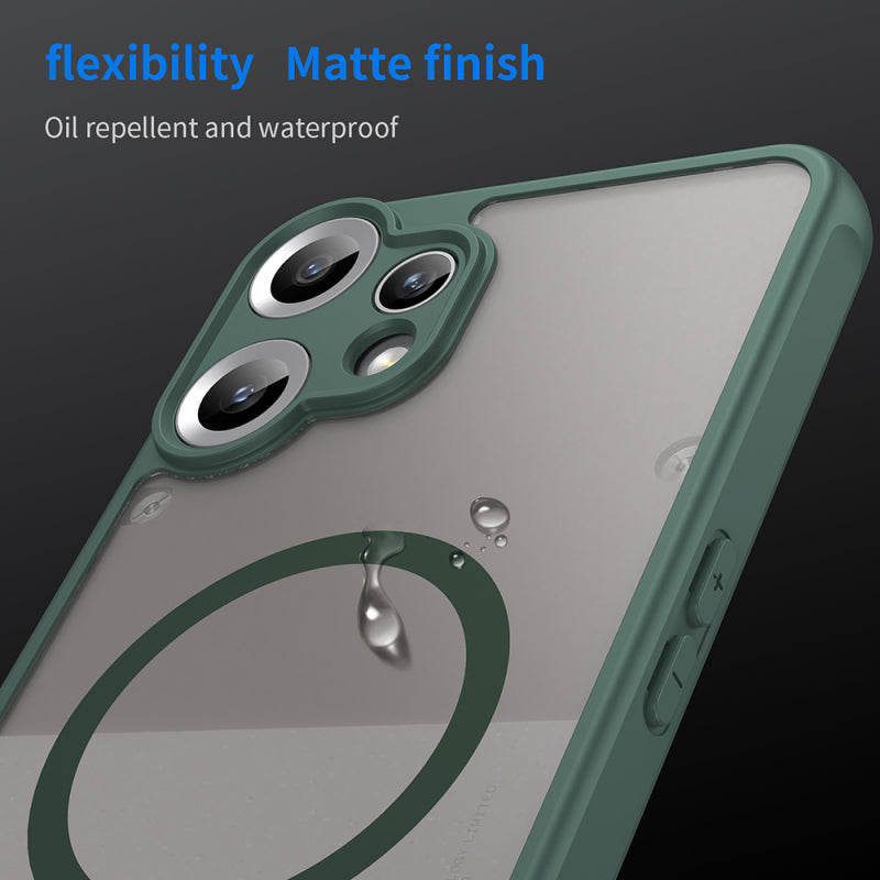 Husa MagSafe pentru Nothing CMF Phone 2 Pro, Techsuit, HaloFrost II, Verde