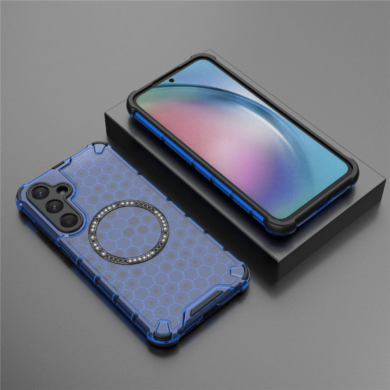 Husa MagSafe pentru Samsung Galaxy S24 S921, Techsuit, HoneyComb Shield