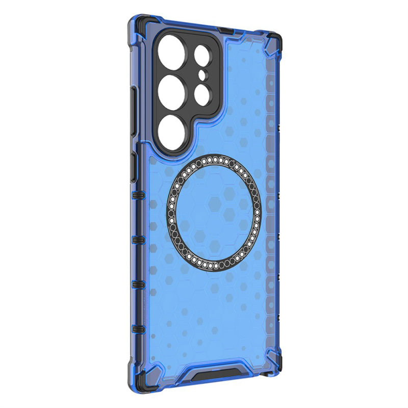 Husa MagSafe pentru Samsung Galaxy S24 Ultra S928, Techsuit, HoneyComb Shield
