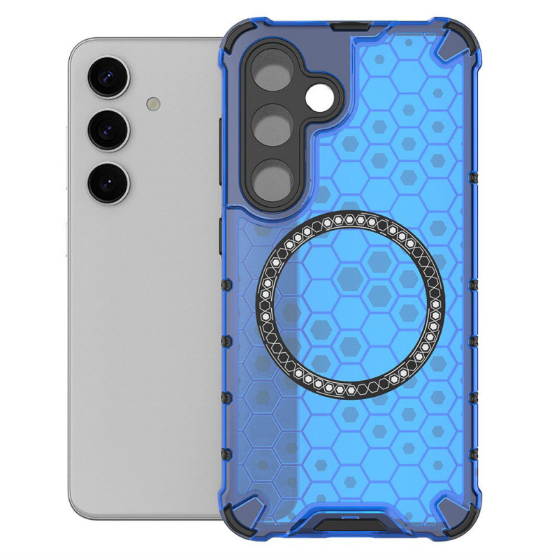 Husa MagSafe pentru Samsung Galaxy S24 S921, Techsuit, HoneyComb Shield