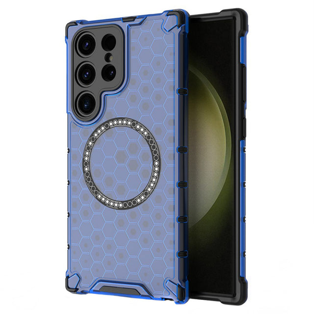 Husa MagSafe pentru Samsung Galaxy S24 Ultra S928, Techsuit, HoneyComb Shield