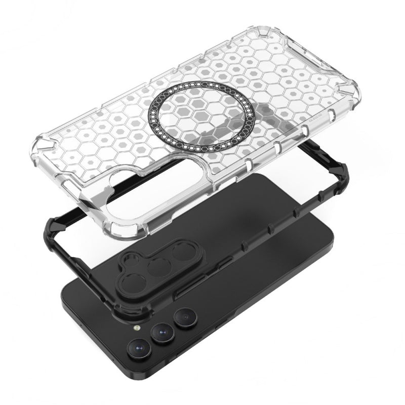 Husa MagSafe pentru Samsung Galaxy S25 S931, Techsuit, HoneyComb Shiel