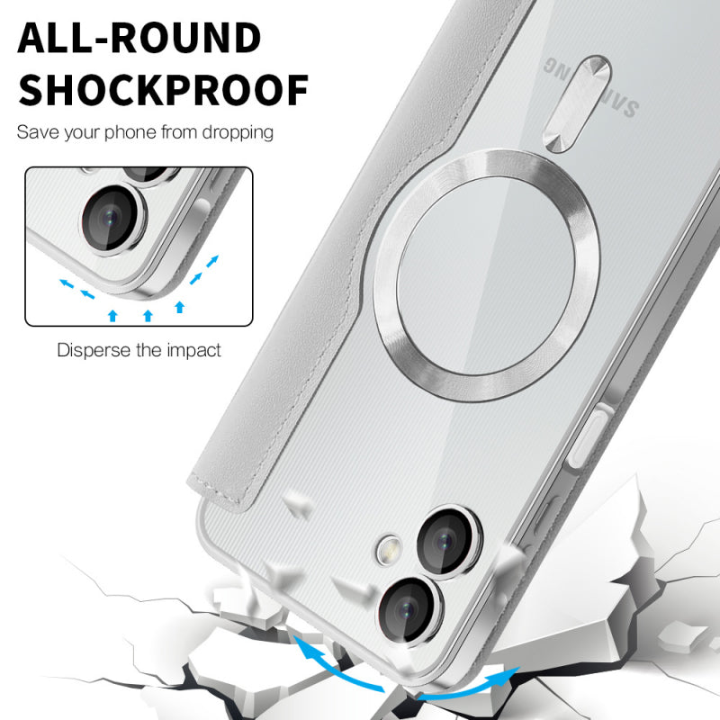 Husa MagSafe pentru Samsung Galaxy A06 A065, Techsuit, SmartMag Book