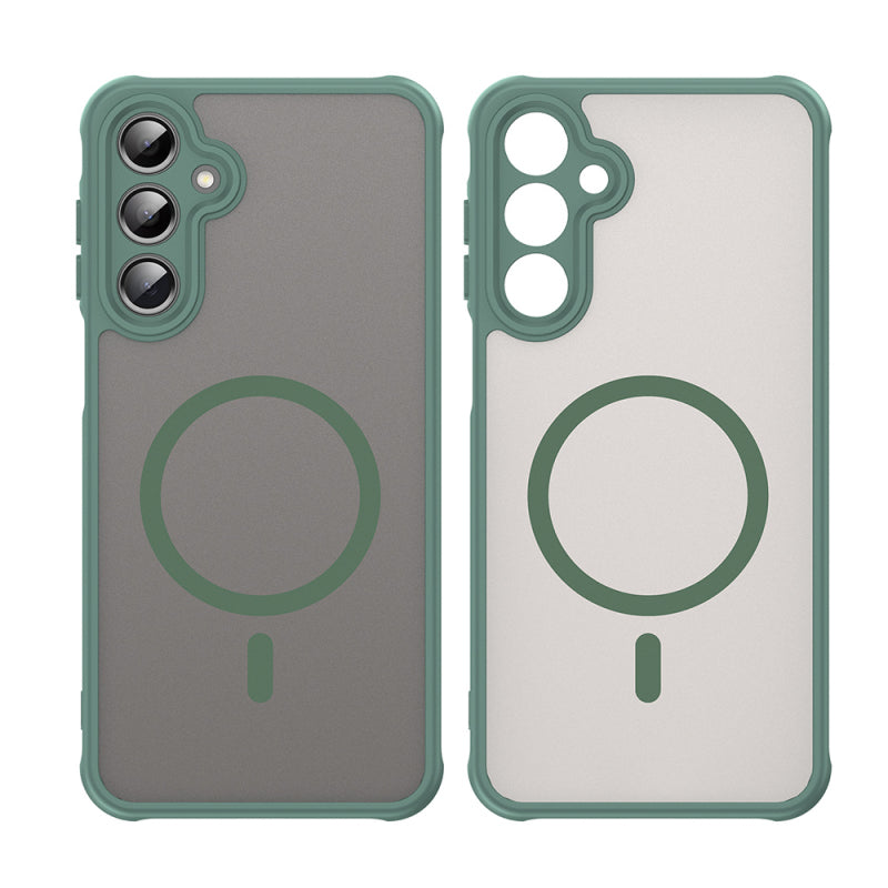 Husa MagSafe pentru Samsung Galaxy A16 5G A166 / A16 4G A165, Techsuit, HaloFrost II, Verde