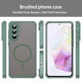 Husa MagSafe pentru Samsung Galaxy A36 A366, Techsuit, HaloFrost II, Verde