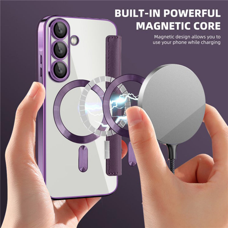 Husa MagSafe pentru Samsung Galaxy A36 A366, Techsuit, SmartMag Book
