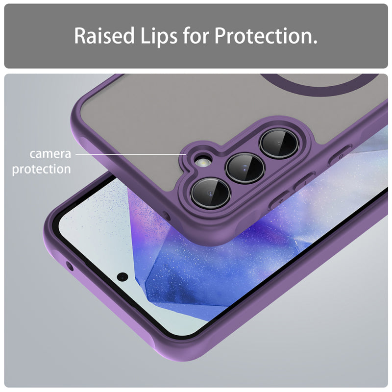 Husa MagSafe pentru Samsung Galaxy A55 5G A556, Techsuit, HaloFrost II